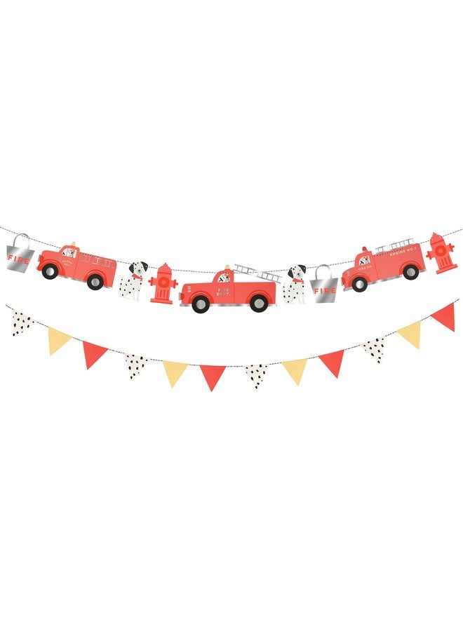 Meri Meri Meri Meri Fire Truck Garland (Pack of 1) - Image 5