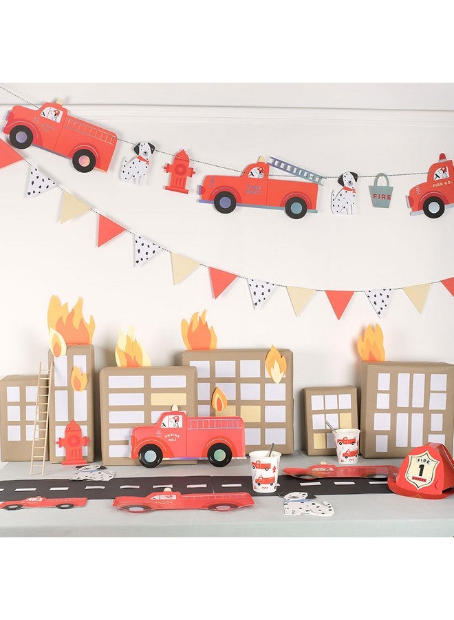 Meri Meri Meri Meri Fire Truck Garland (Pack of 1) - Image 2