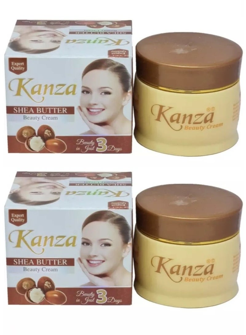 كنزه قطعتين من كريم الجمال لتفتيح البشرة بزبدة الشيا 2X50 جرام - Image 1