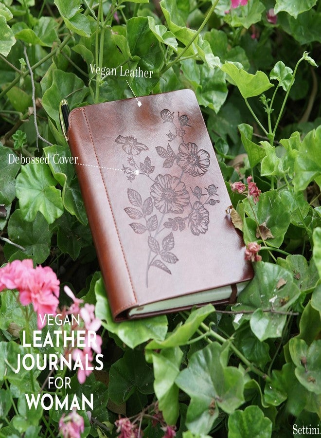 SETTINI® Lined Journal - Classic Journal for Writing Gift Set - Hardcover Vegan Leather, Includes Luxury Pen in a Unique Pen Holder, 192 Pages, A5, Journal for Men - Image 4