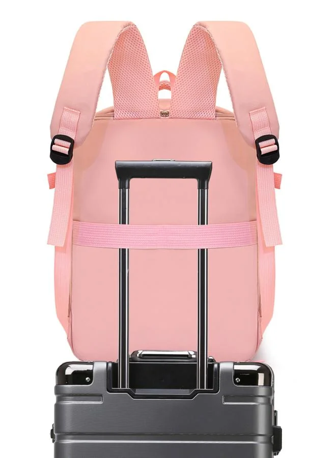 Take Two Pink Travel Backpack with Shoe Compartment