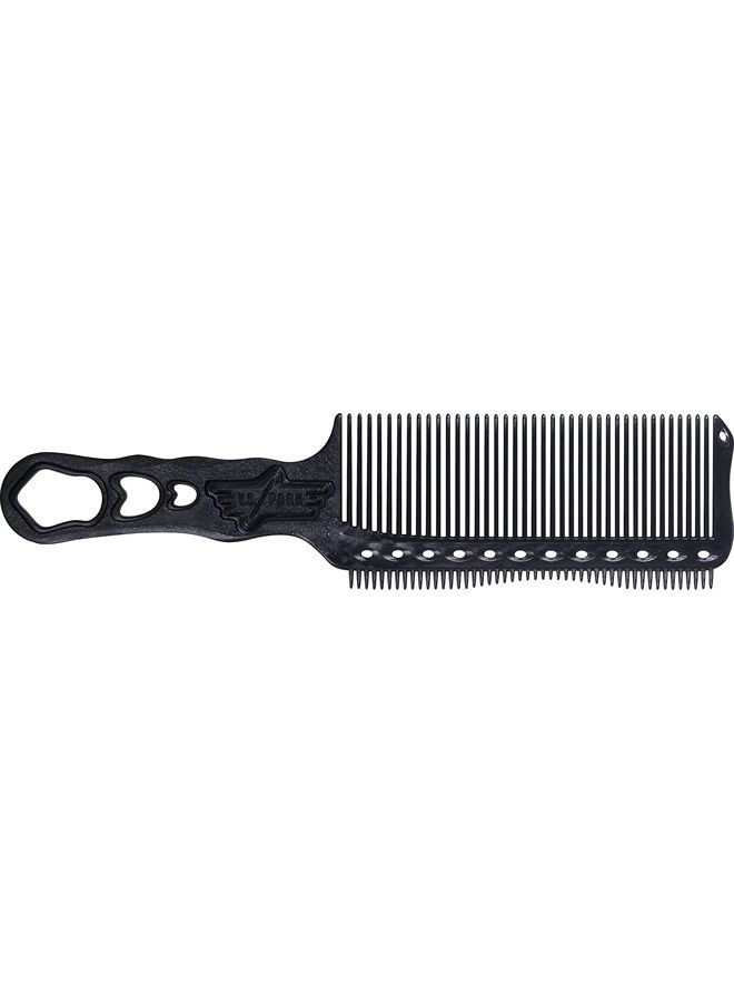 YS PARK 282 Flattop Comb Slim Type with Teeth, YS-S282T, Carbon Black - Image 2