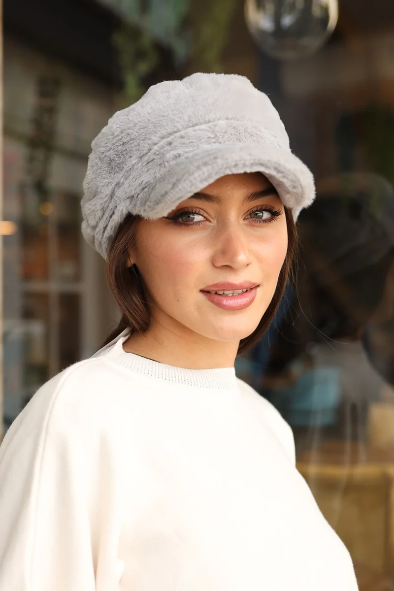 ريمسا مايو Remsa Swimsuit Women Plush Captain Sailor Hat Rkş-05 Gray