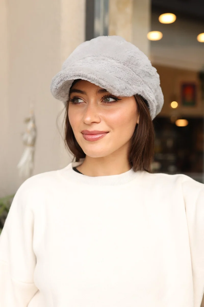 ريمسا مايو Remsa Swimsuit Women Plush Captain Sailor Hat Rkş-05 Gray