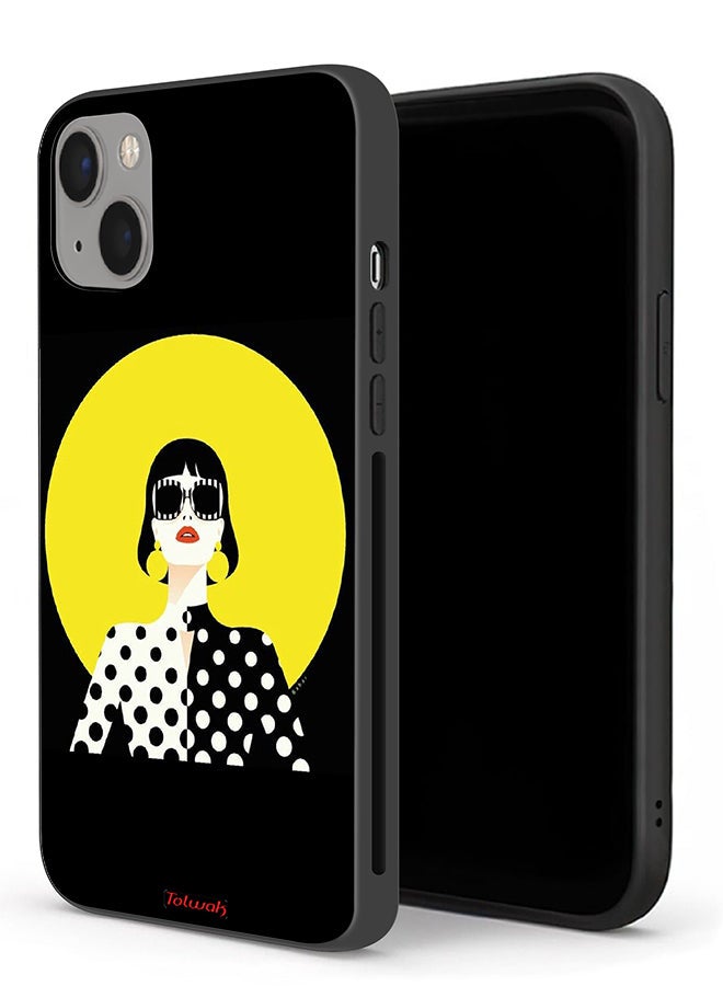 Tolwak Apple iPhone 13 Protective Case Stylish Girl Art - Image 1