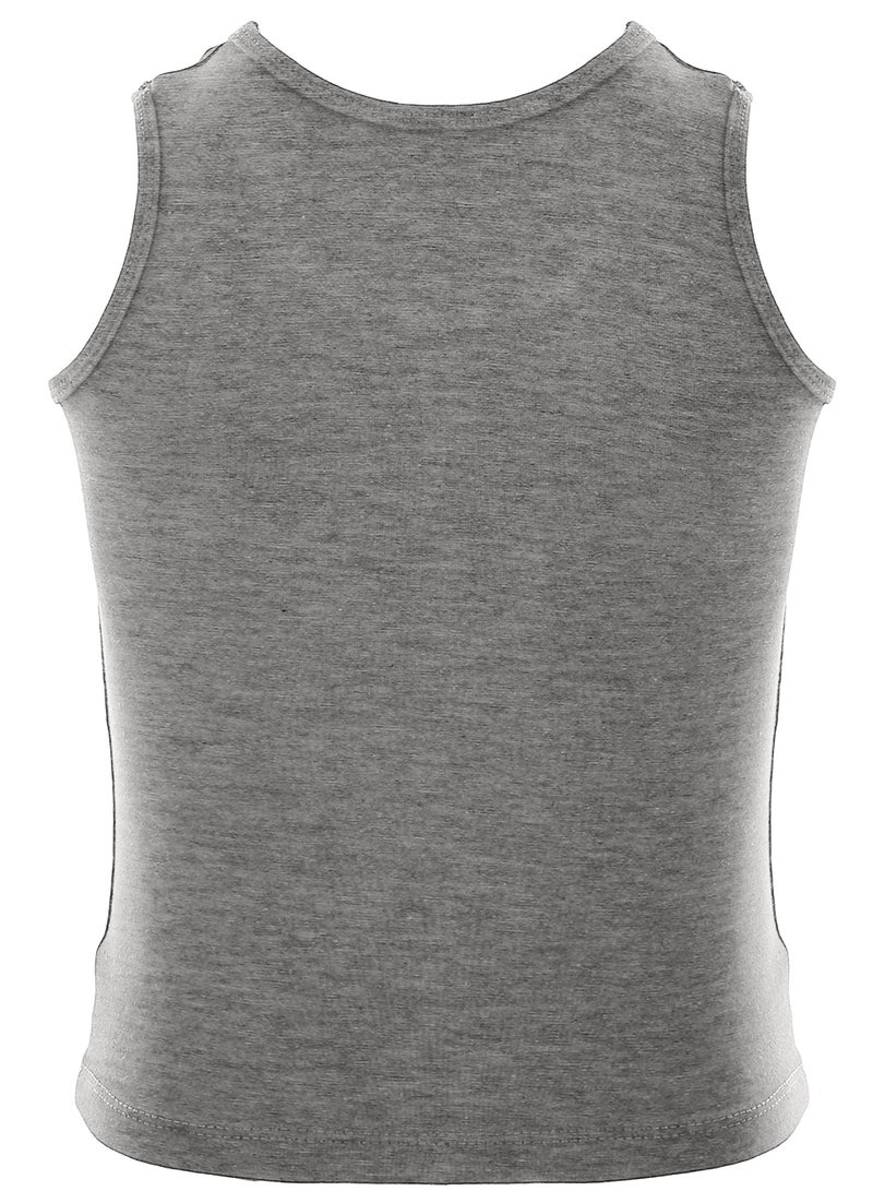 Mesery Bundle Of (3) Regular Sleeveless Cotton Boys Tank Top  - Image 2