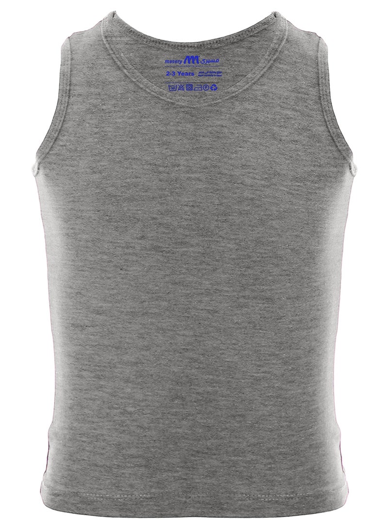 Mesery Bundle Of (3) Regular Sleeveless Cotton Boys Tank Top  - Image 3