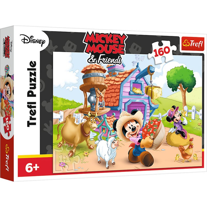 Trefl - Mickey the Farmer Puzzle 160 Pieces - 15337 - Image 1