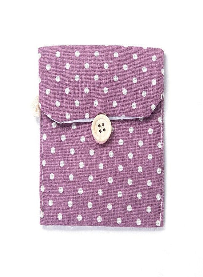9UP™ Sanitary Napkin Pad Pouch | Printed Sanitary Pad Pouch for Travel | Cotton Sanitary Storage Bag for Women & Girls (Pack of 2) - Image 1