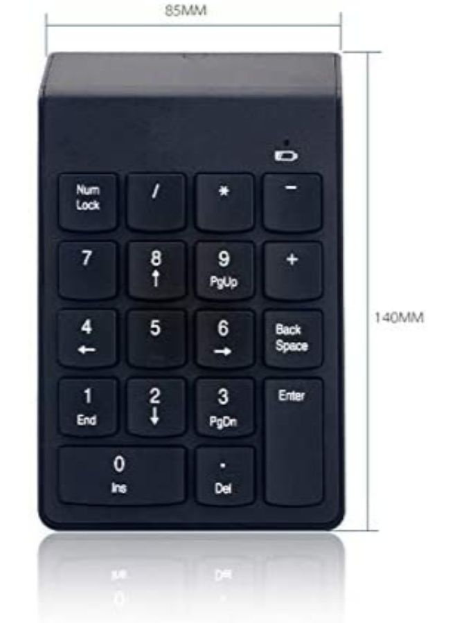 NIBEMINENT Min Wireless Numeric Keypad Black  - Image 5