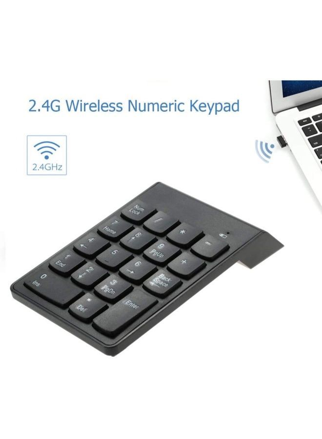 NIBEMINENT Min Wireless Numeric Keypad Black  - Image 2