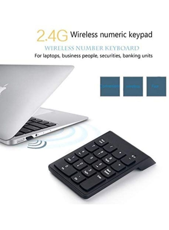 NIBEMINENT Min Wireless Numeric Keypad Black  - Image 4