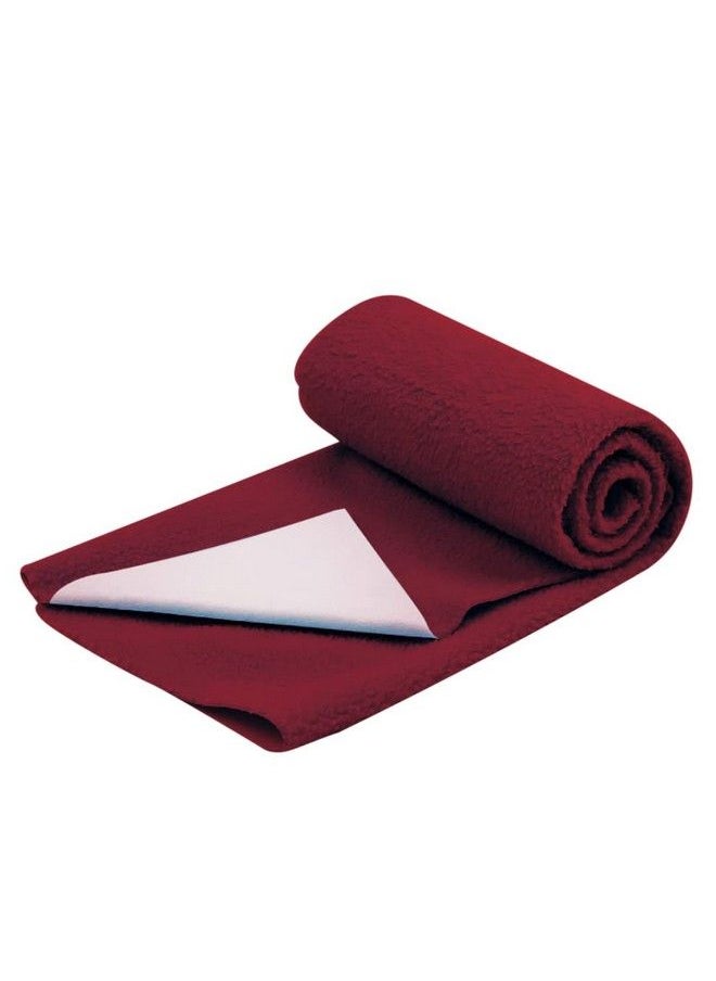 MOM'S HOME Moms Home Mattress Protector Waterproof Dry Sheet For Baby 03 Months ; Pack Of 2 ; 70X50 Cm ; Navy & Maroon  - Image 4