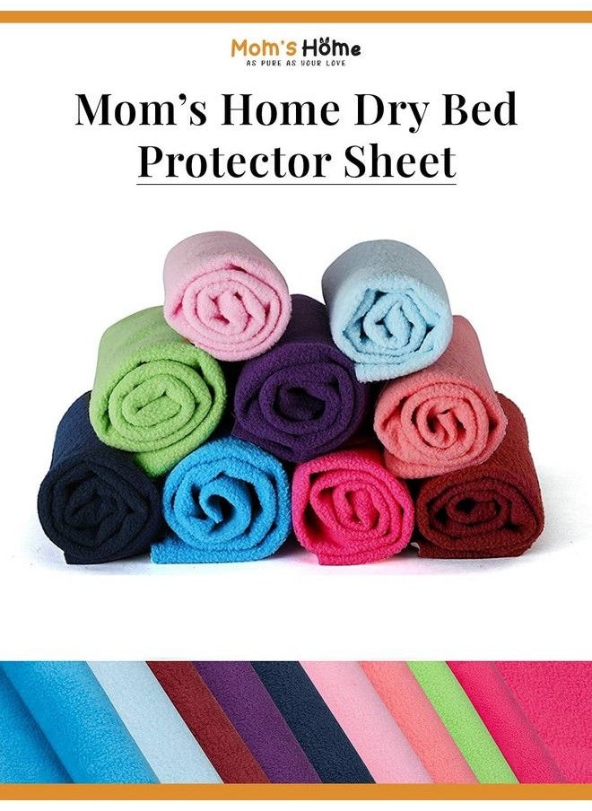 MOM'S HOME Moms Home Mattress Protector Waterproof Dry Sheet For Baby 03 Months ; Pack Of 2 ; 70X50 Cm ; Navy & Maroon  - Image 5