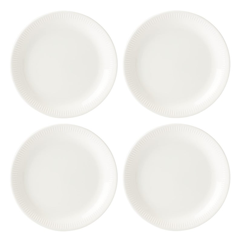 Lenox White Profile Porcelain 4Piece Dinner Plate Set 675 LB