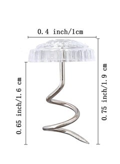 Ant 20-Piece Bed Skirt Pins Clear Heads Twist Pins for Holds Bedskirts Drapes Slipcovers and Other Fabric  - Image 2