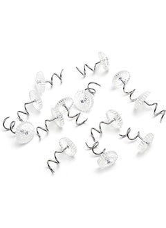 Ant 20-Piece Bed Skirt Pins Clear Heads Twist Pins for Holds Bedskirts Drapes Slipcovers and Other Fabric  - Image 3