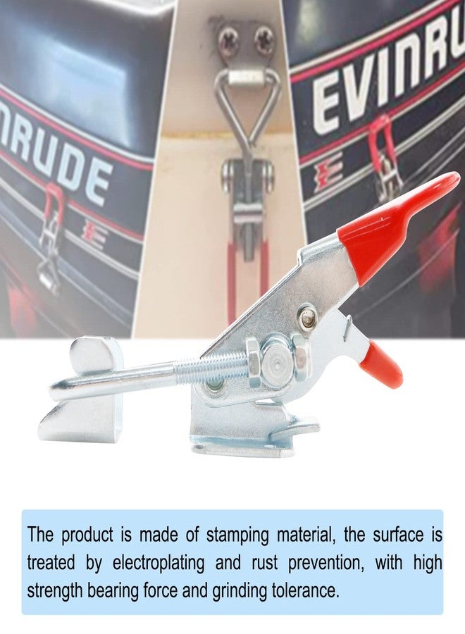 Aopin 2Set Adjustable Latch U Bolt Self-lock Toggle Latch 400lbs Holding Capacity for Suitable for Toolbox, Door, Box, Trunk, Tractor Cover, Smoke Cover, Woodworking Fixture and Quick Release Pull Lock. - Image 3