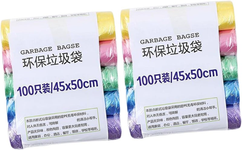 10 Rolls Small Trash Bags Garbage Bags with Breakpoints PE Material Rubbish Liners for Home Office Car Use - Image 1