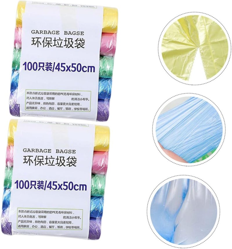 10 Rolls Small Trash Bags Garbage Bags with Breakpoints PE Material Rubbish Liners for Home Office Car Use - Image 5