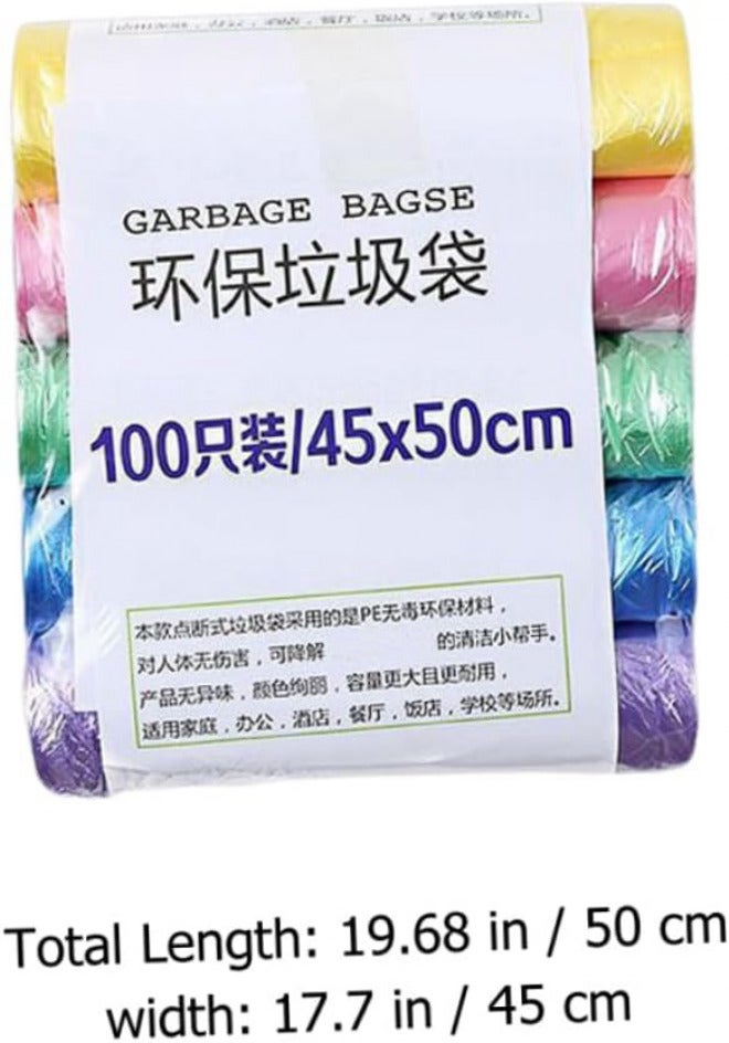10 Rolls Small Trash Bags Garbage Bags with Breakpoints PE Material Rubbish Liners for Home Office Car Use - Image 2