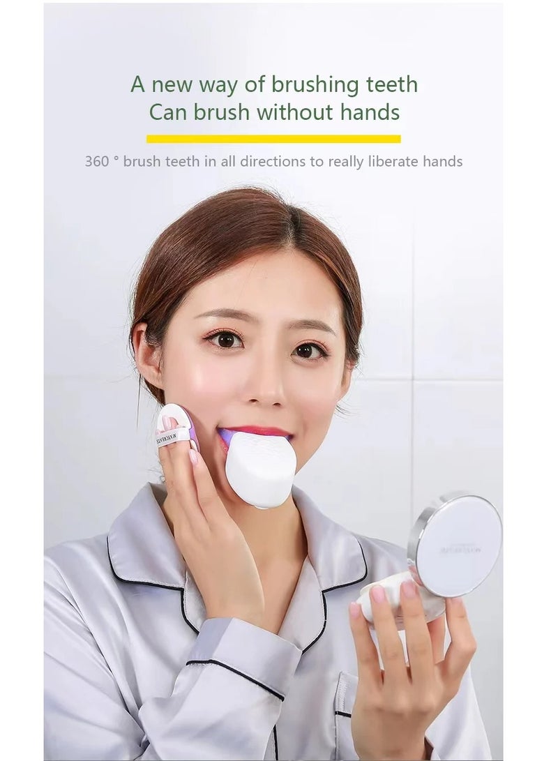 فرشاة أسنان كهربائية أوتوماتيكية سونيك للبالغين، قابلة لإعادة الشحن عبر USB، تدور 360 درجة، لتنظيف وتبييض الأسنان - Image 4
