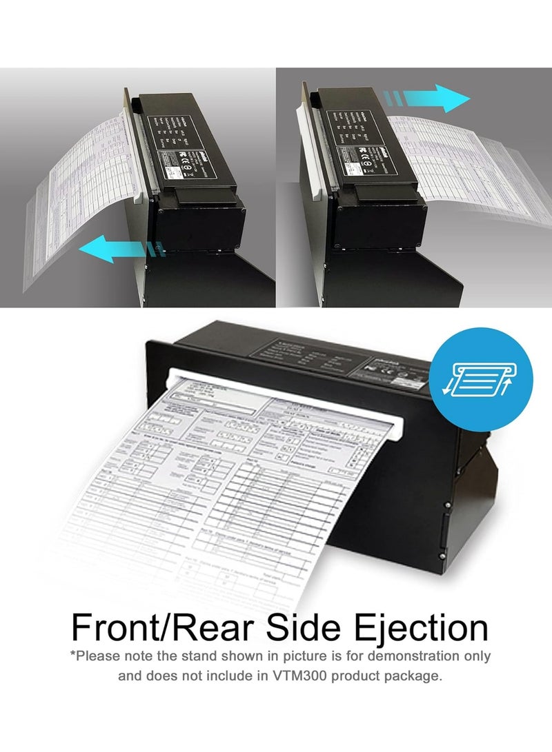 Plustek VTM 300 - High Speed & Duplex Scanner with Barcode Recognition for Kiosk and Self-Service Terminals - Image 3
