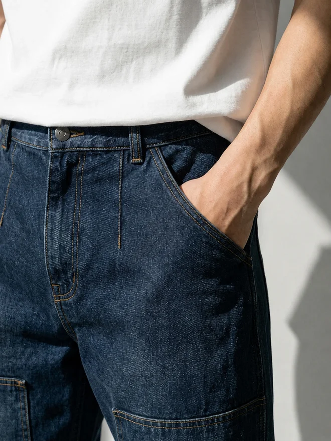 Styli  Men Wide Leg Washed Jeans for Men | Best Price UAE