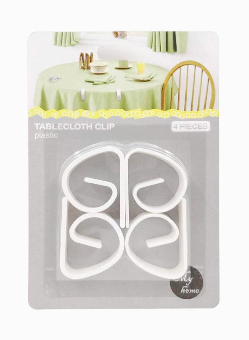 Y&D Plastic Tablecloth Clip, Used for Restaurant Banquet Wedding Graduation Party and Outdoor Picnic Table Cloth Fixing Loop Meeting Indoor Events (4 PCS) - Image 2