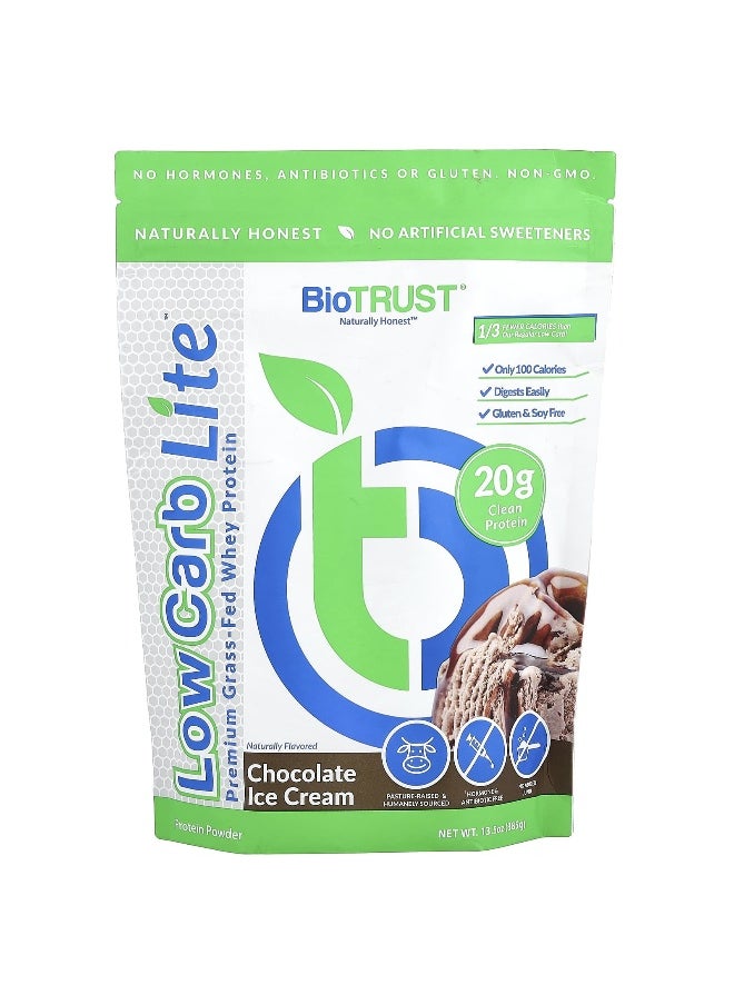 BioTrust BioTRUST, Low Carb Lite™, Premium Grass-Fed Whey Protein, Chocolate Ice Cream, 13.5 oz (385 g)  - Image 1