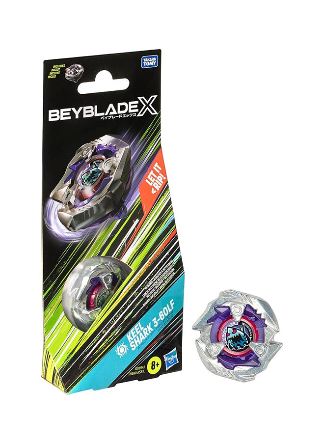 BeyBlade X Keel Shark 3-60Lf | Right Spinning Attack Type Top | Takara Tomy-Designed X | Gift For Lovers And Kids  - Image 1