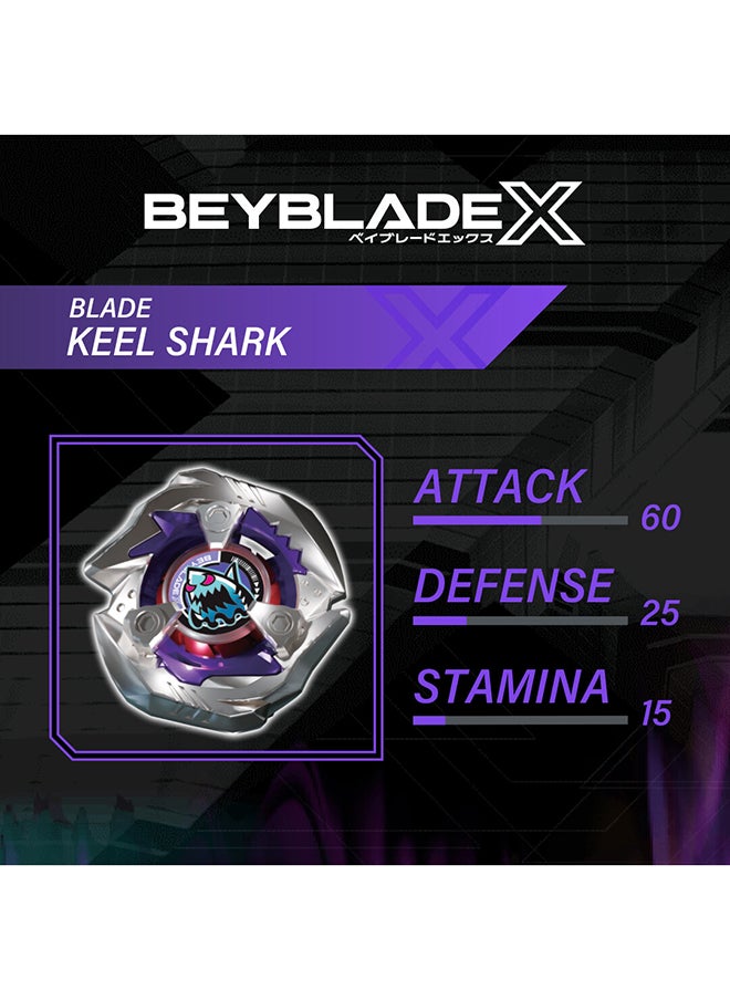 BeyBlade X Keel Shark 3-60Lf | Right Spinning Attack Type Top | Takara Tomy-Designed X | Gift For Lovers And Kids  - Image 5