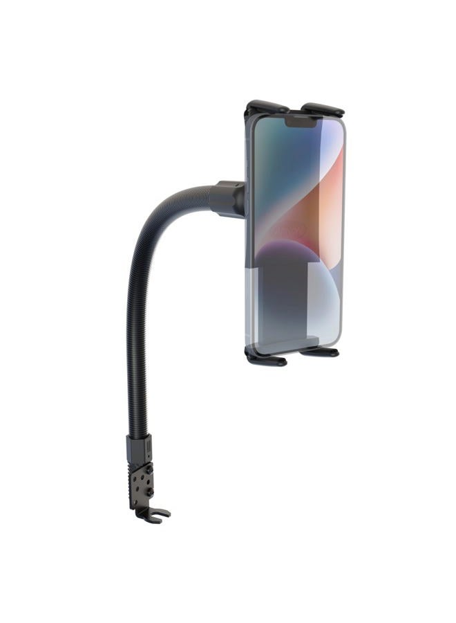 Arkon Mounts - Car Seat Rail Phone or Tablet Mount | Flexible Positioning | 22" Gooseneck | 360° Adjustability | Tablet Holder fits iPhone, Galaxy, Note and more | Up to 8" Screen Size - Image 1