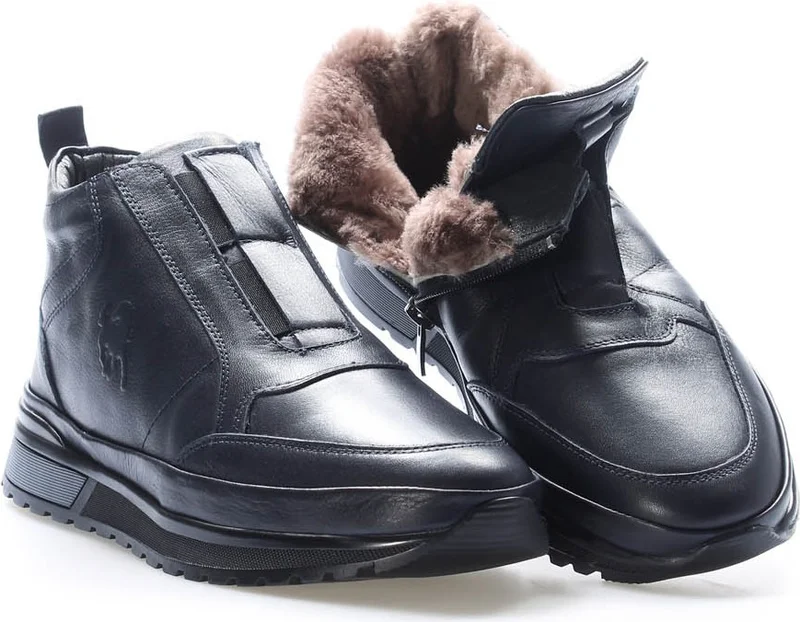 فاست ستيب Leather Fur Men's Sports Boots 856KMA717