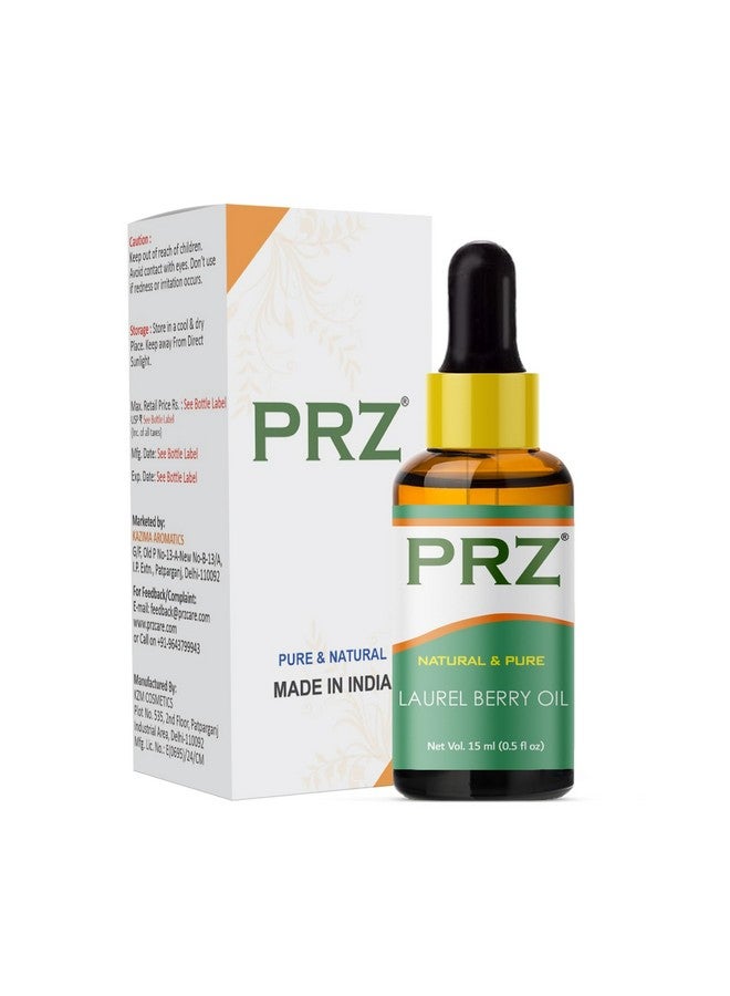 بي ار زد زيت الغار العطري - زيت علاجي طبيعي نقي للعناية بالبشرة والعناية بالشعر، 15 مل - Image 1