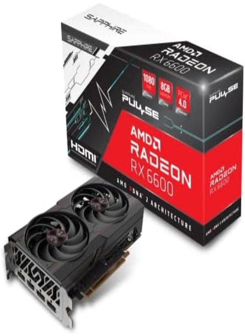 PULSE AMD Radeon RX 6600 Graphic card 8GB GDDR6 PCI Express 4.0 ATX (11310-01-20G)