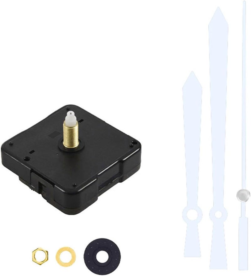 Clock Movement Replacement Set for 5-8mm Thickness Panel Wall Quiet Operate Easy Installation with Hands Set - Image 5