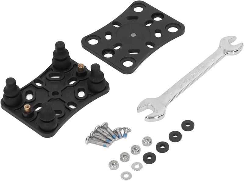 Motorcycle Mobile Phone Holder Shock Absorber, Wireless Phone Bracket with Vibration Buffer System, Durable Nylon and Stainless Steel Mount for ATV UTV, Black - Image 3