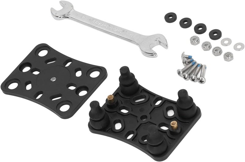 Motorcycle Mobile Phone Holder Shock Absorber, Wireless Phone Bracket with Vibration Buffer System, Durable Nylon and Stainless Steel Mount for ATV UTV, Black - Image 4