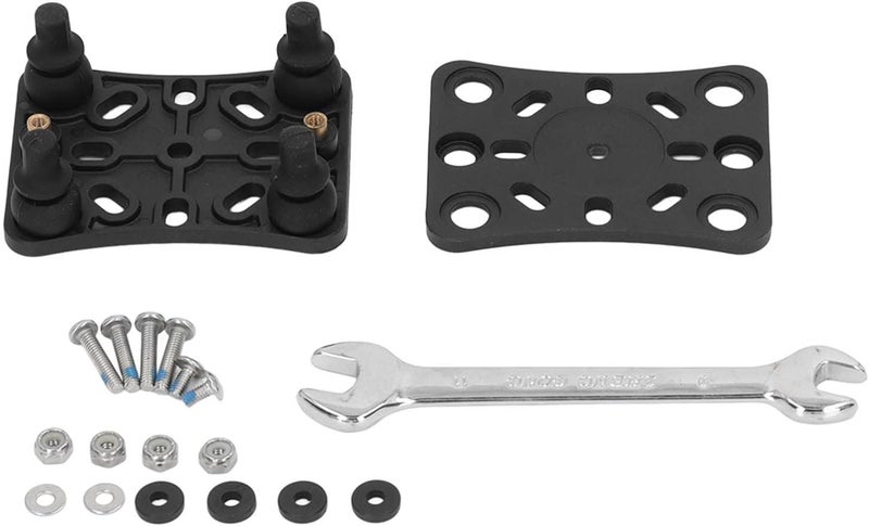 Motorcycle Mobile Phone Holder Shock Absorber, Wireless Phone Bracket with Vibration Buffer System, Durable Nylon and Stainless Steel Mount for ATV UTV, Black - Image 1