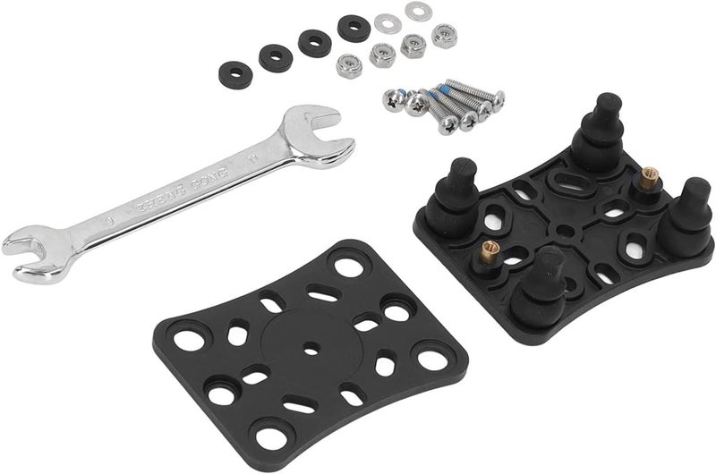 Motorcycle Mobile Phone Holder Shock Absorber, Wireless Phone Bracket with Vibration Buffer System, Durable Nylon and Stainless Steel Mount for ATV UTV, Black - Image 2