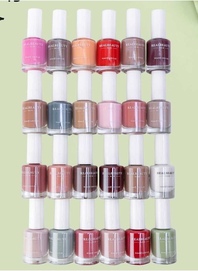 REAL BEAUTY 24-Piece Nail Polish Set Multicolour  - Image 3