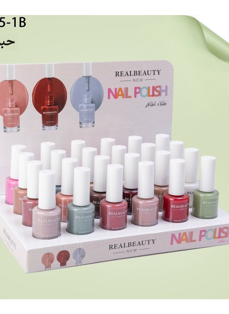 REAL BEAUTY 24-Piece Nail Polish Set Multicolour  - Image 2