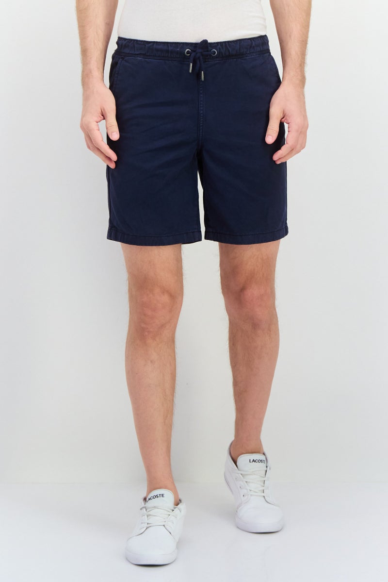 Penfield Men Brand Logo Basic Shorts, Navy Blue - Image 1