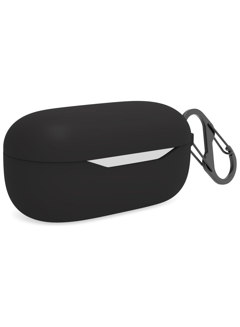 Alyashmac Silicone Protective  Case for Huawei FreeBuds SE with Keychain Cover (Black) - Image 3