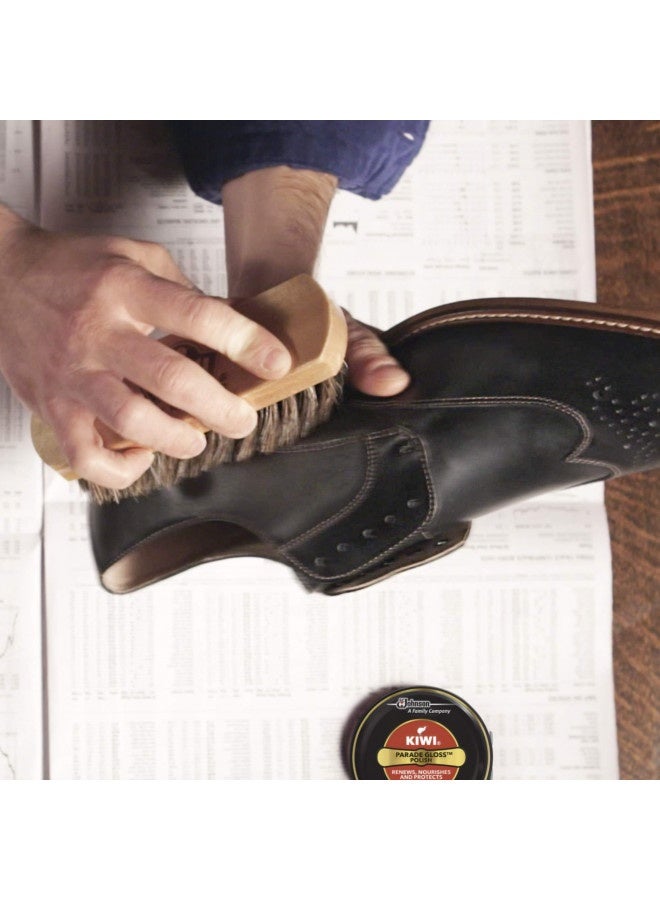 Kiwi Parade Gloss Shoe Polish, 1 Metal Tin, Black, 1.125 Oz - Image 2