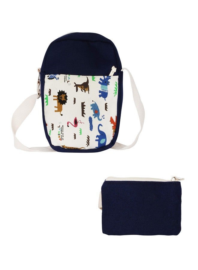 INSTABUYZ Polyester Dark Blue Lightweight Casual Laptop Backpack for Women - Image 1