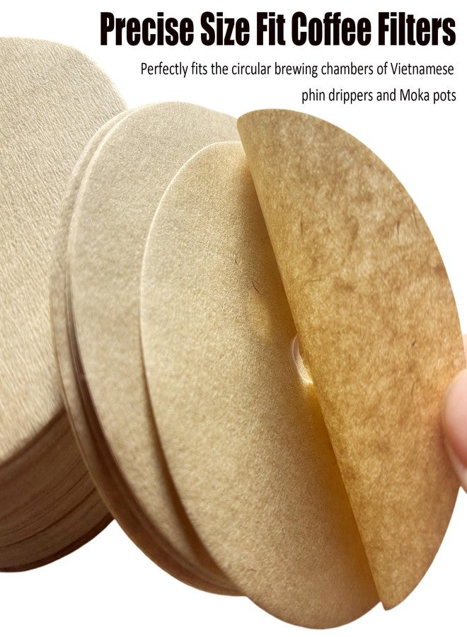 Litboom 300 Count Percolator Coffee Filters-3.75 Inch Natural Unbleached Wood Pulp Paper, Disposable Disc Filters for Coffee Pots - Image 2