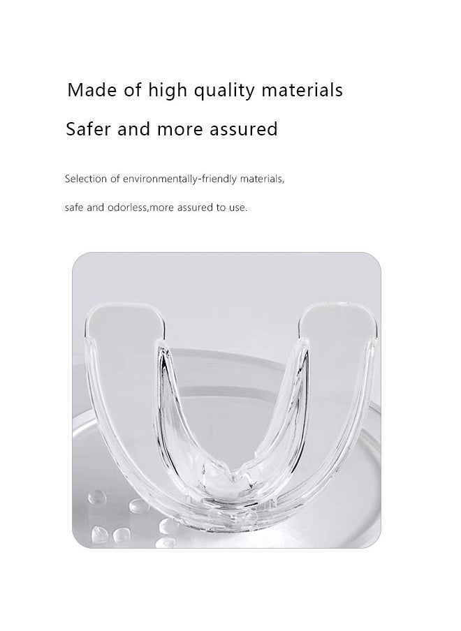 Mouth Guard for Grinding Teeth and Clenching Anti Grinding Teeth Custom Moldable Dental Guard，Dental Night Guards,Stops Bruxism, Eliminates Teeth Clenching 2 Sizes, Pack of 8with Travel Hygien