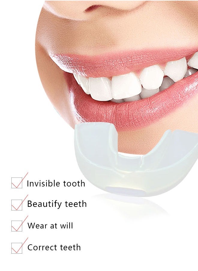 Mouth Guard for Grinding Teeth and Clenching Anti Grinding Teeth Custom Moldable Dental Guard，Dental Night Guards,Stops Bruxism, Eliminates Teeth Clenching 2 Sizes, Pack of 8with Travel Hygien